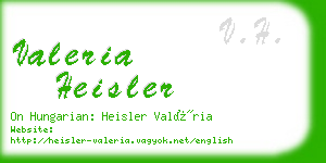 valeria heisler business card